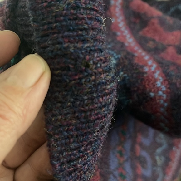 VTG Kristin Collection Sportific Double Breasted 100% Wool Equestrian Cardigan M - Picture 8 of 8